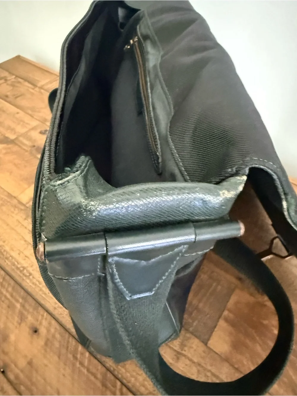 Louis Vuitton Dark Green Taiga  Leather Messenger Bag with Brass Hardware